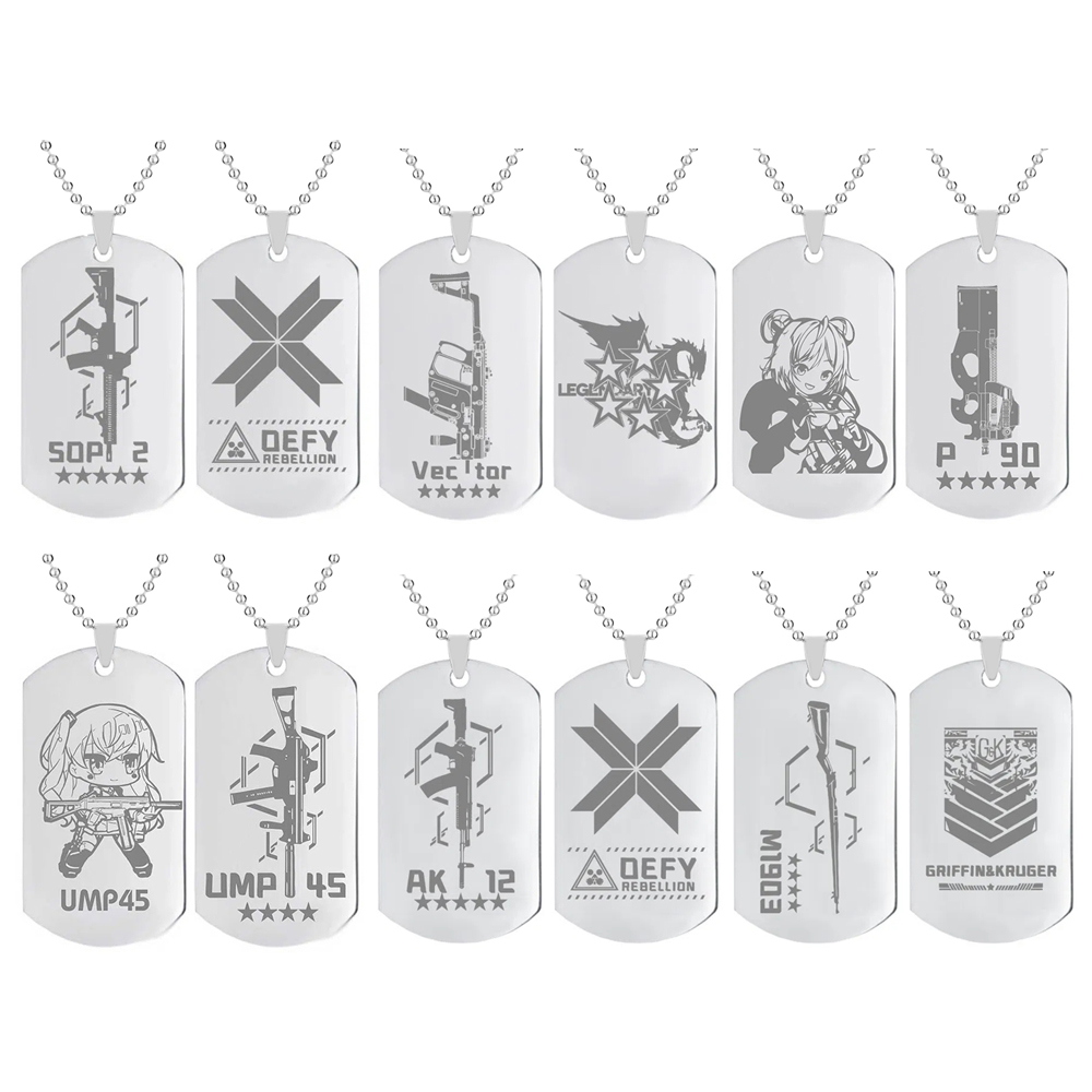 Girls Frontline Necklace for W - Men Accessories Neck Chain 评论和价格