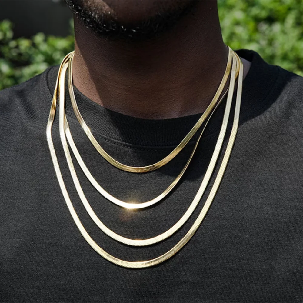 Stainless Steel Snake Chain Ne - Men Accessories Neck Chain 评论和价格
