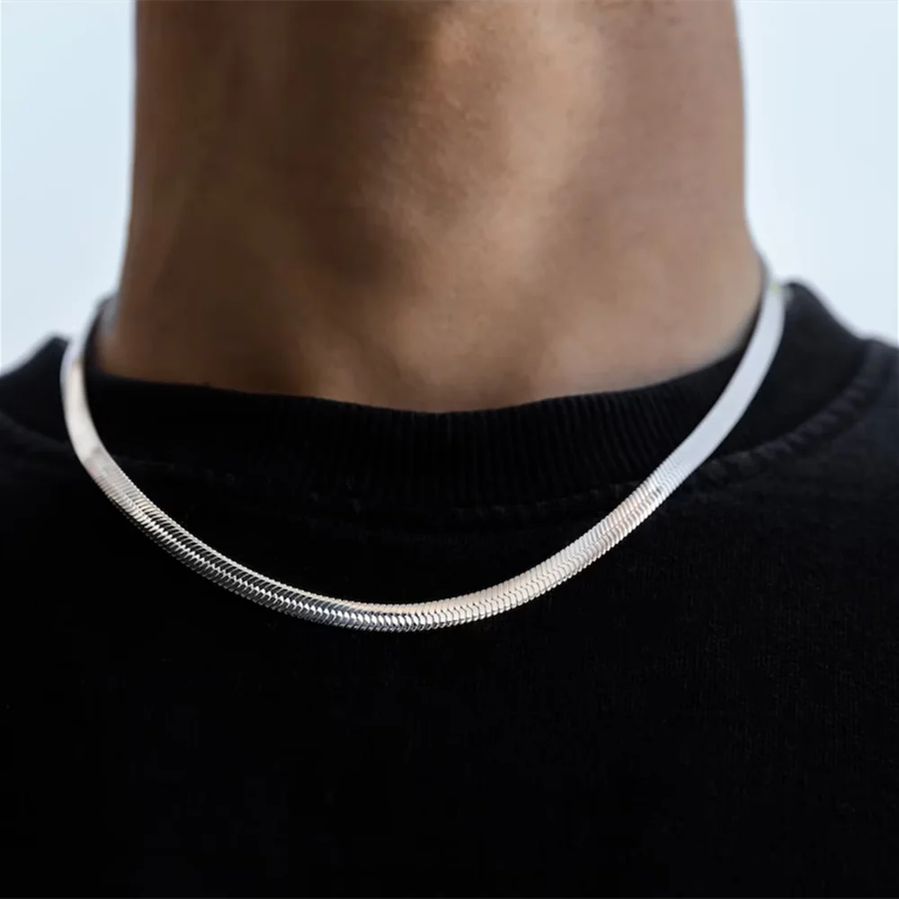 Stainless Steel Snake Chain Ne - Men Accessories Neck Chain 评论和价格